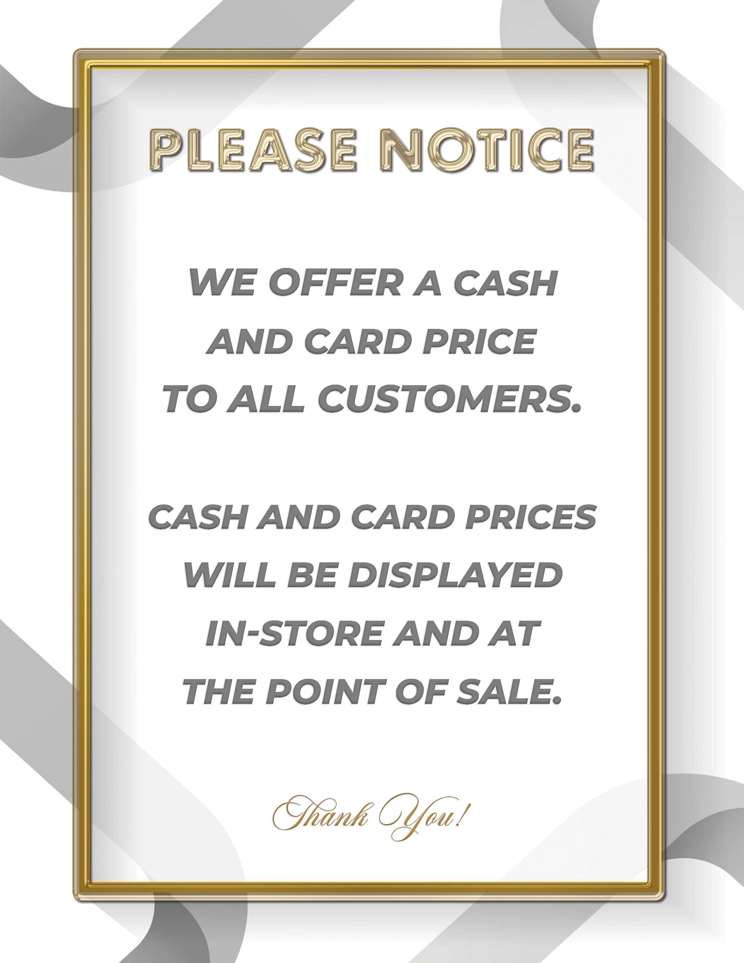 Payment Notice