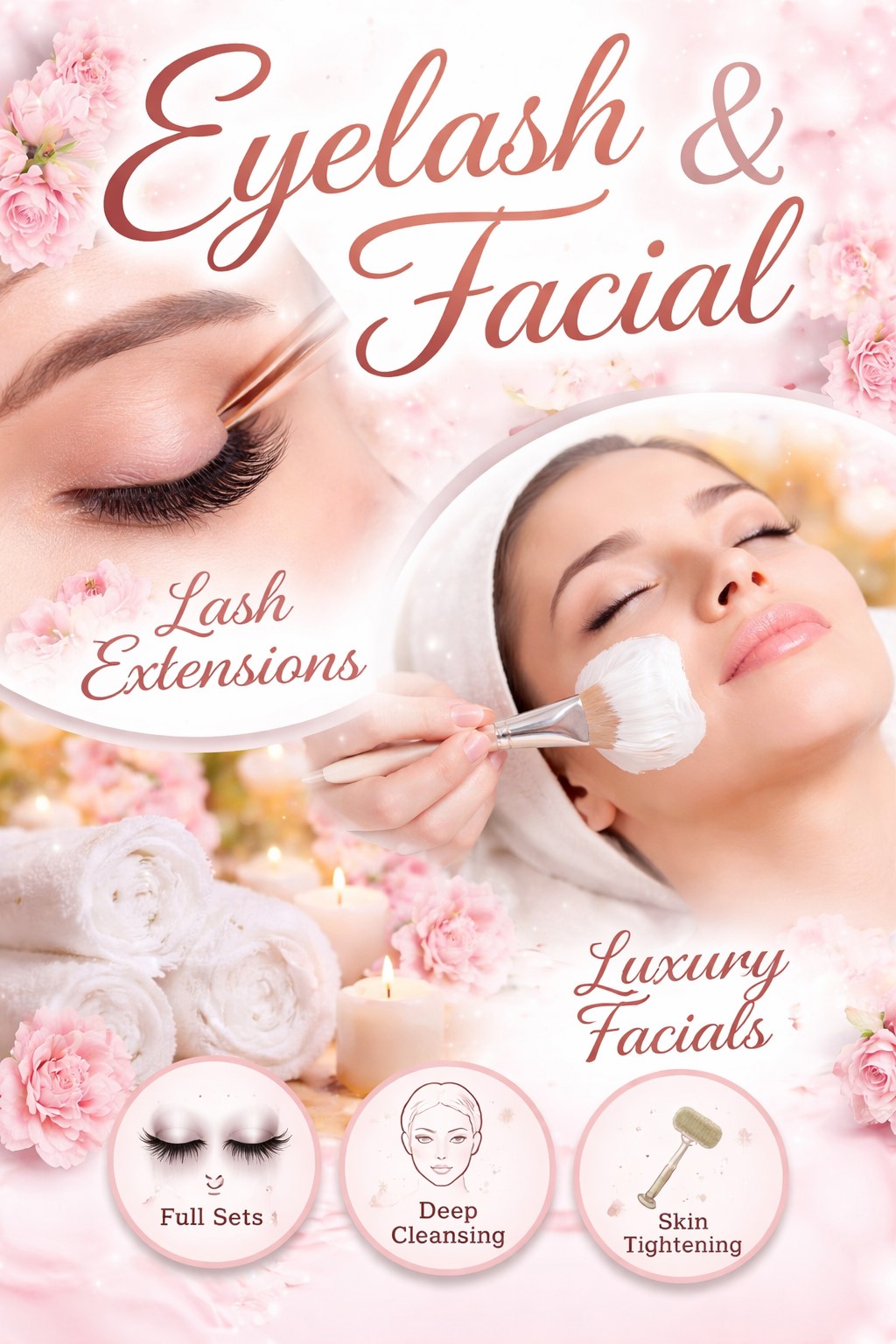 Eyelash Extensions and Luxury Facial