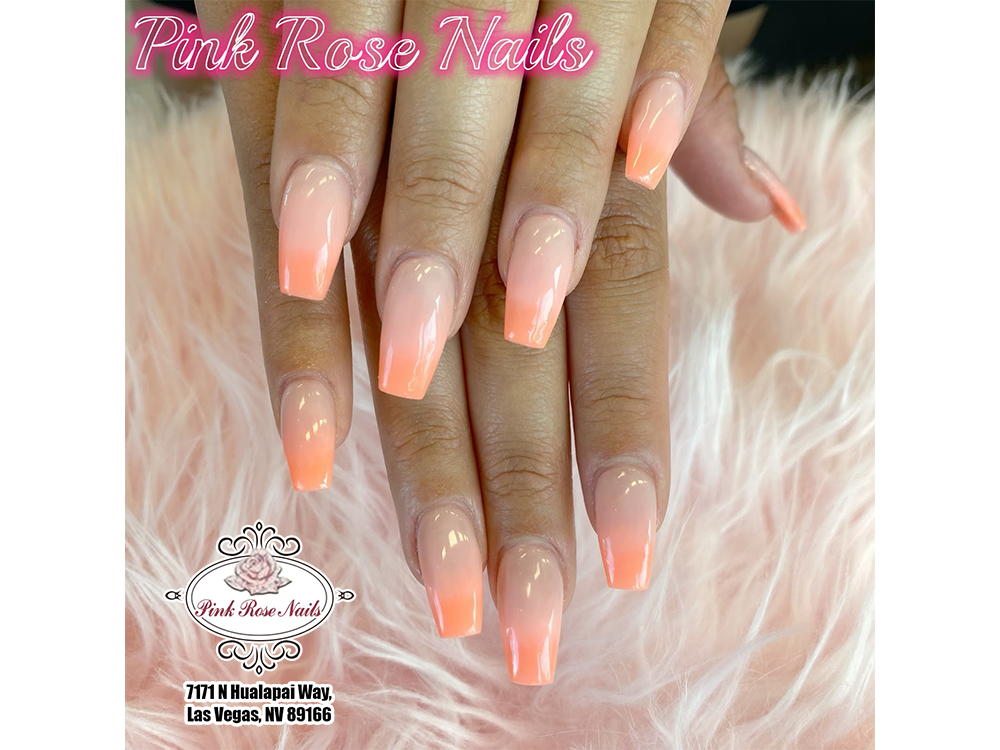 Pink Rose Nails