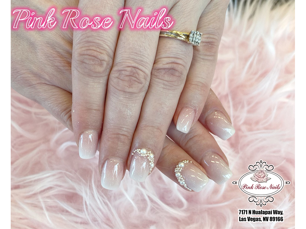 Pink Rose Nails
