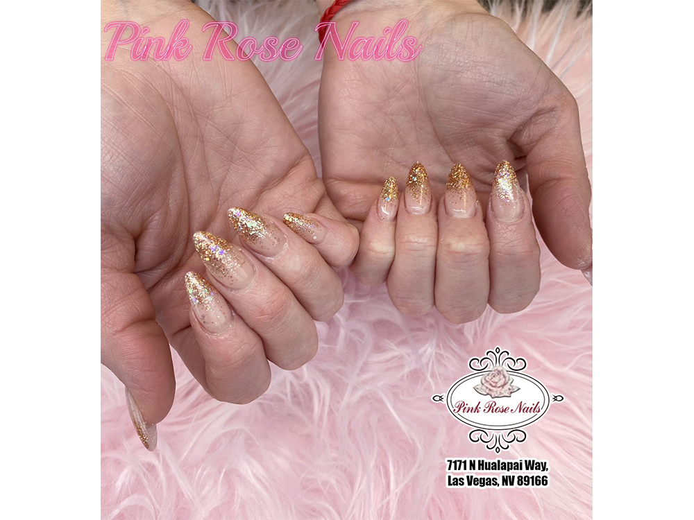Pink Rose Nails