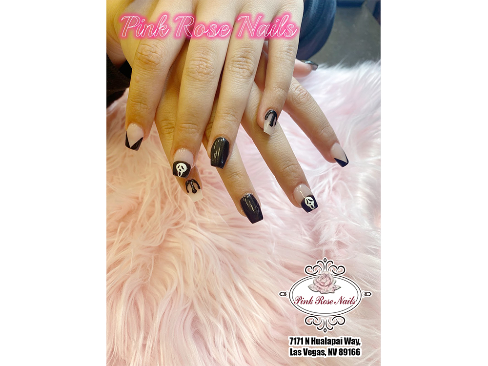 Pink Rose Nails