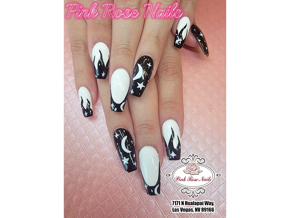 Pink Rose Nails