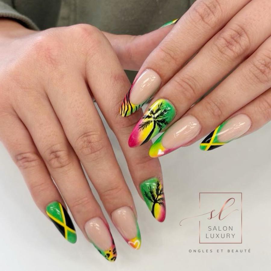 Colorful nail designs
