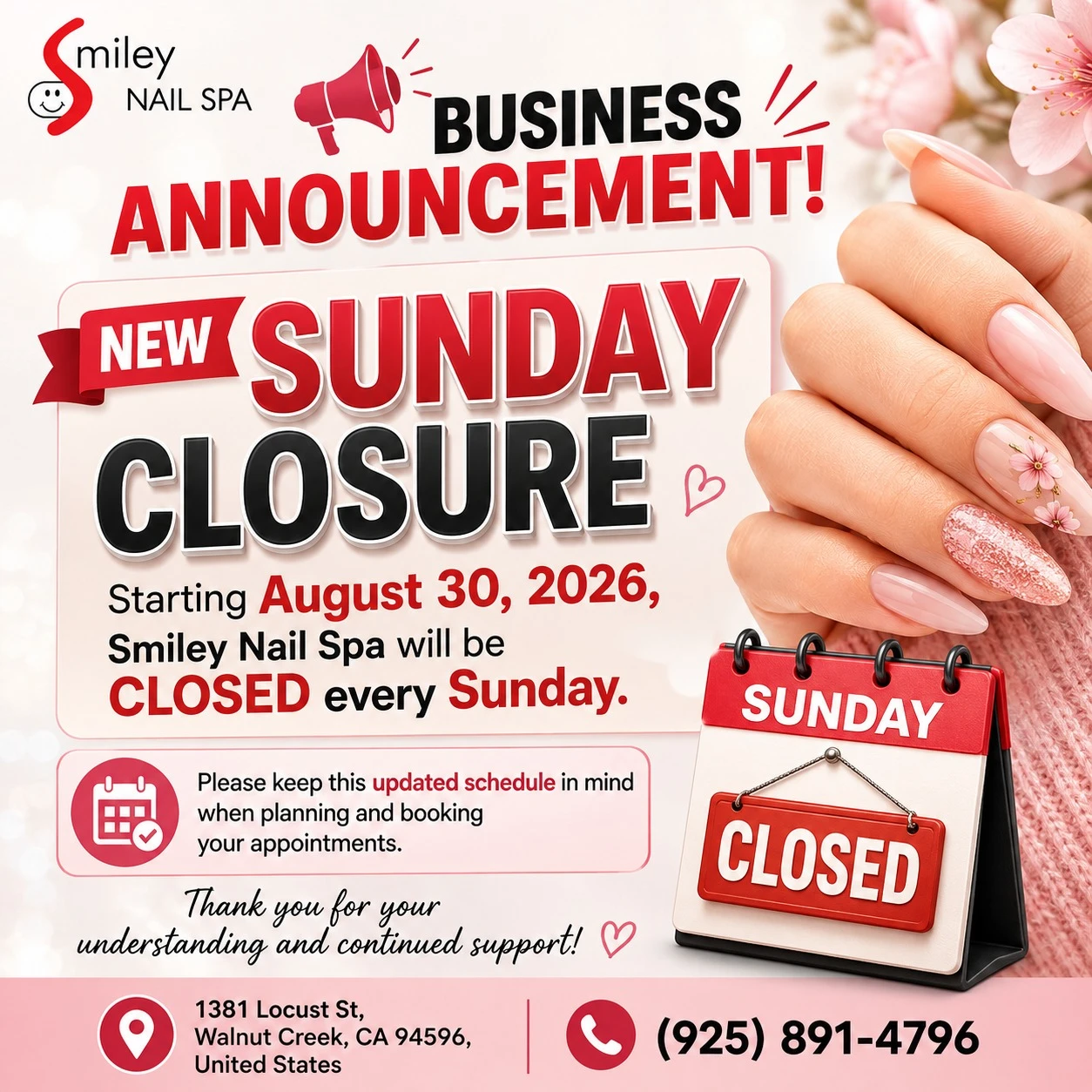 Sunday Closure