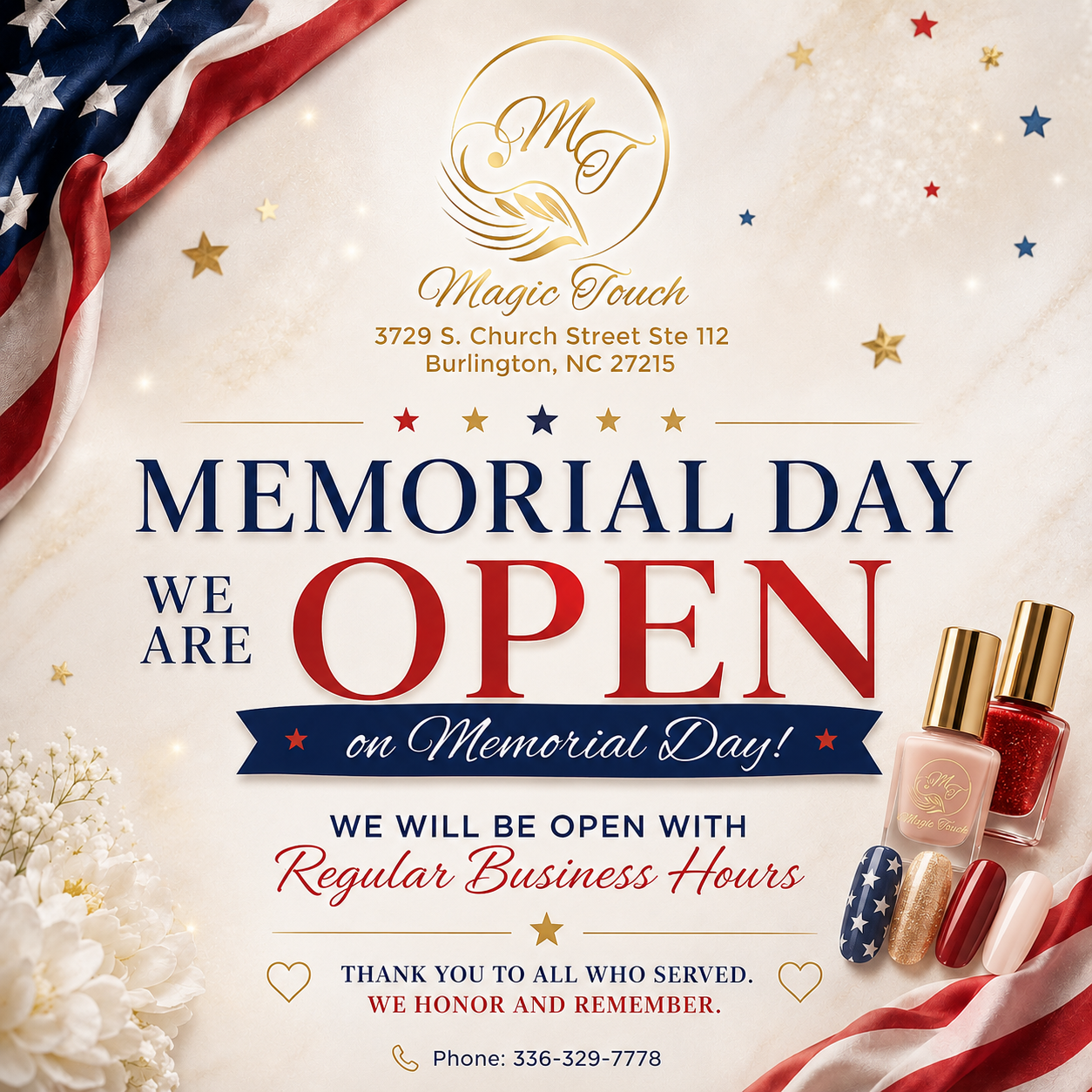 welcome to Magic Touch Nails & Spa