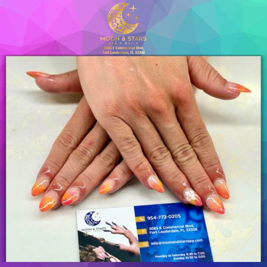 Moon and Stars Spa Nails 100326 (6)