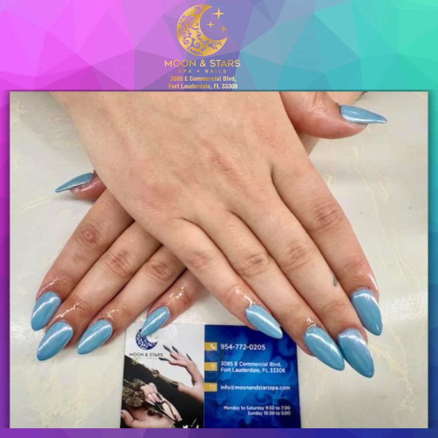 Moon and Stars Spa Nails 100326 (7)