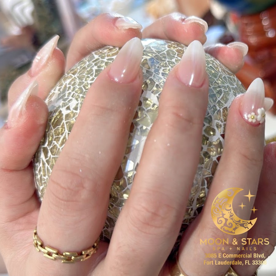 Moon and Stars Spa Nails