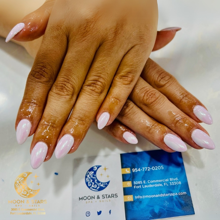 Moon and Stars Spa Nails