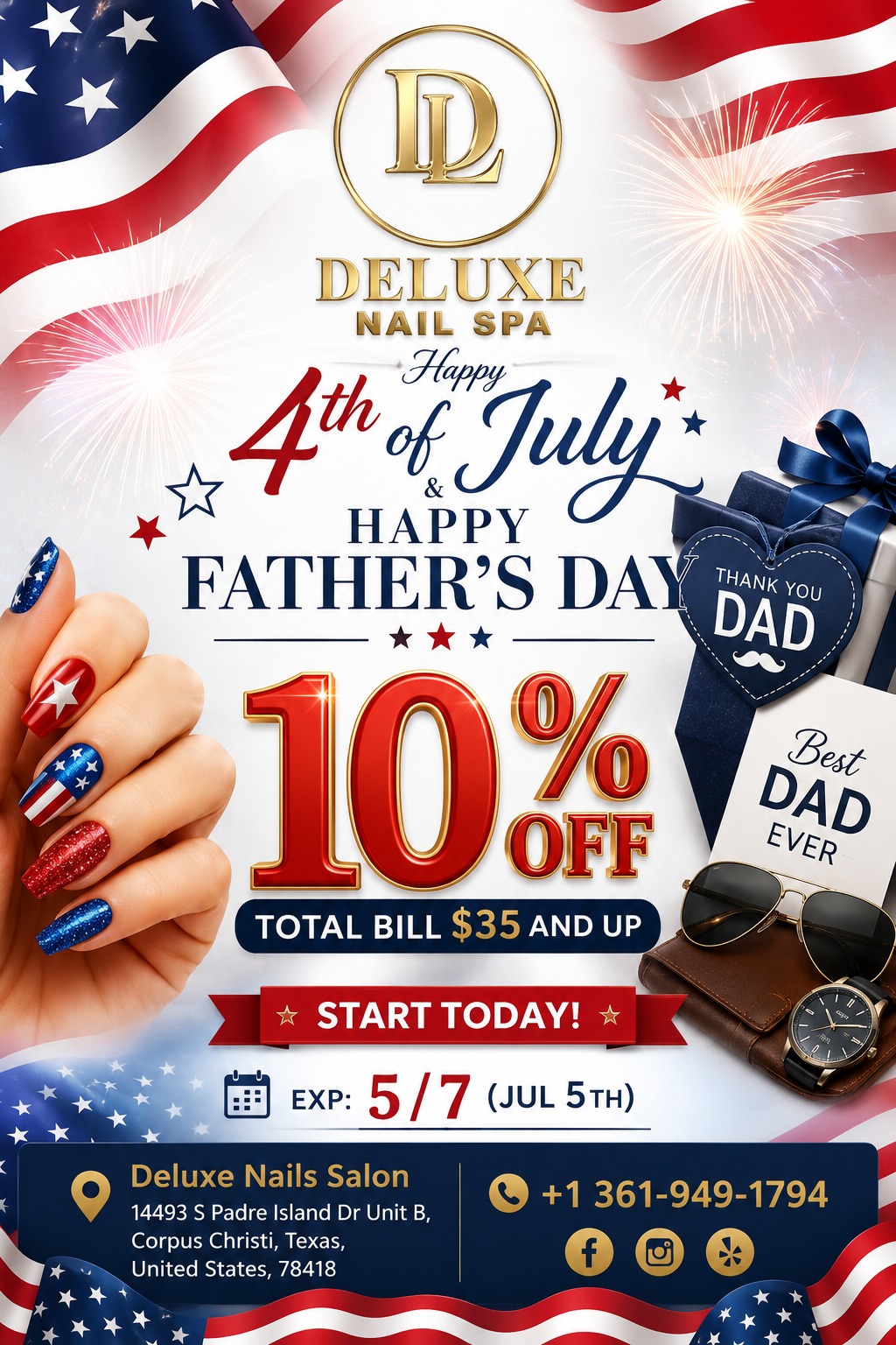 Holiday Promotion at 𝑫𝒆𝒍𝒖𝒙𝒆 𝑵𝒂𝒊𝒍𝒔 & 𝑺𝒑𝒂