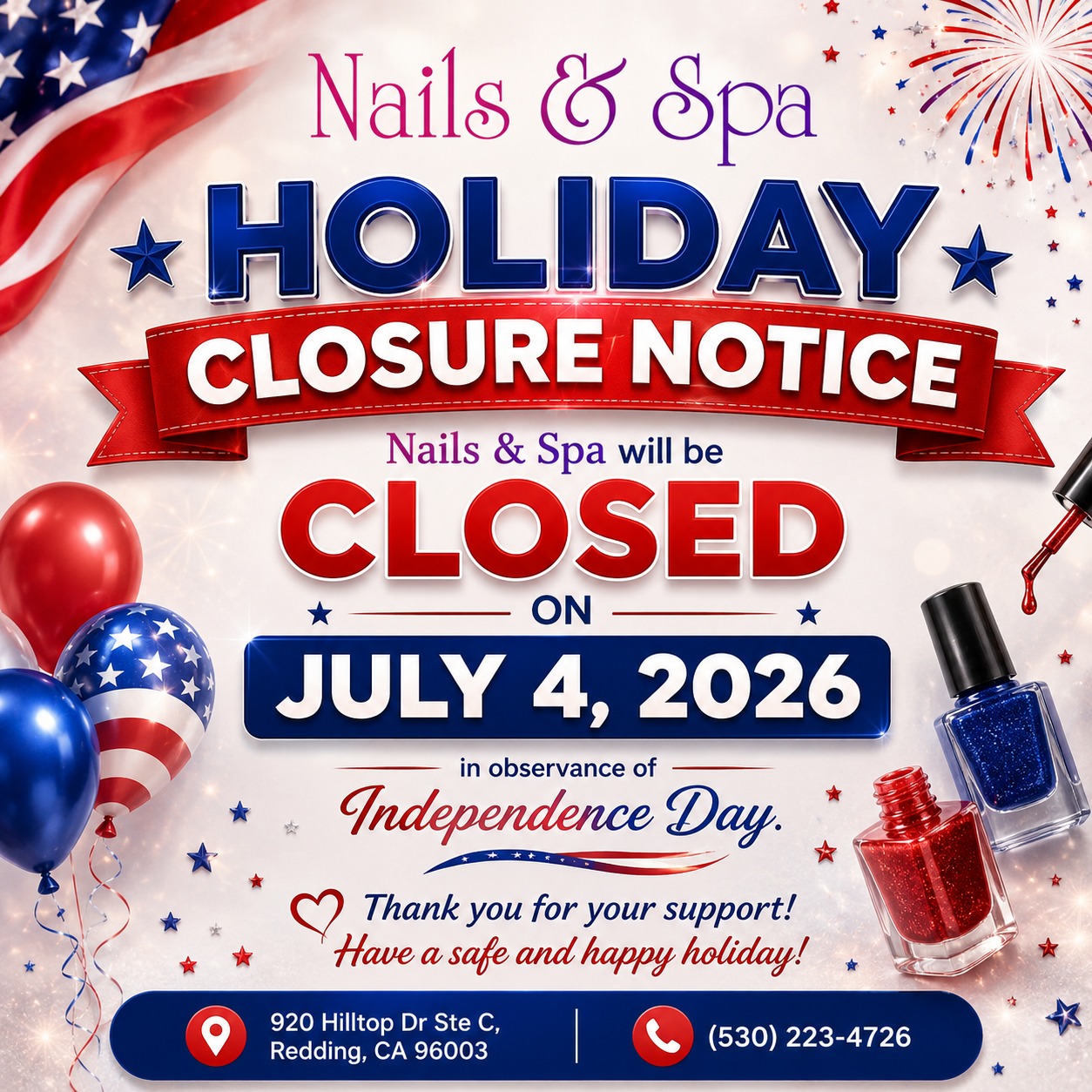 Holiday Notice