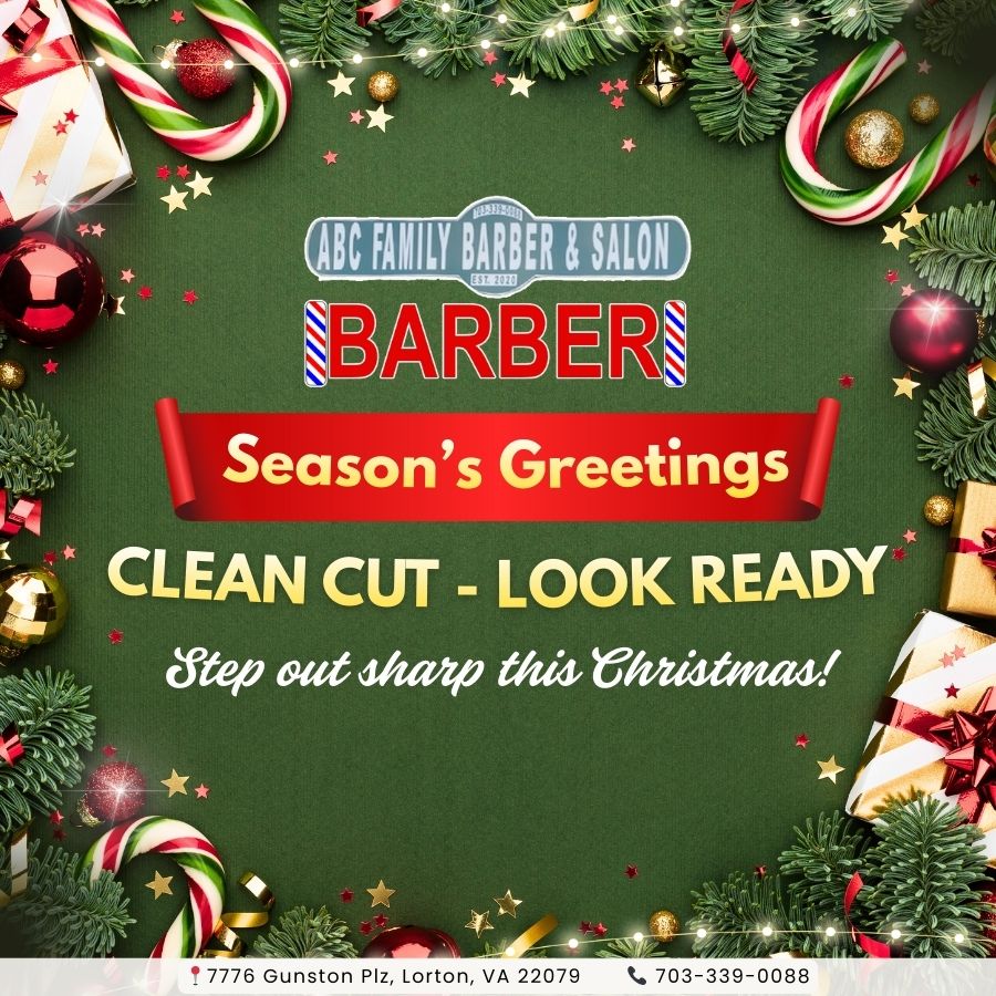 Season’s Greetings from ABC Family Barber & Salon