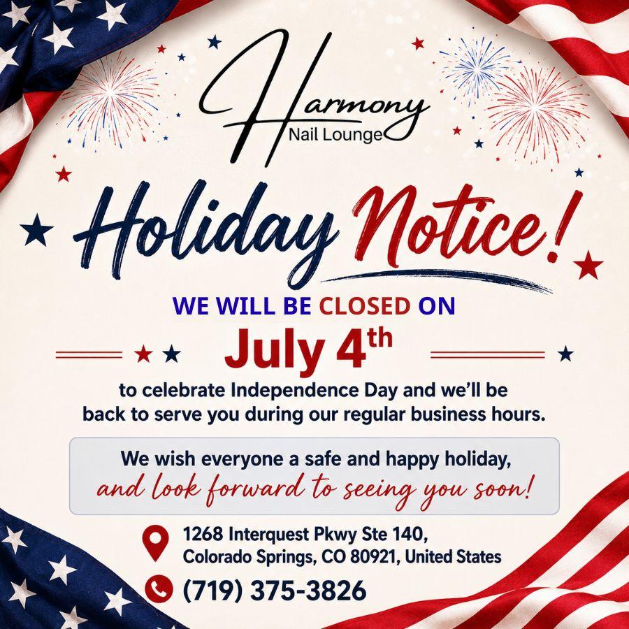  HOLIDAY NOTICE
