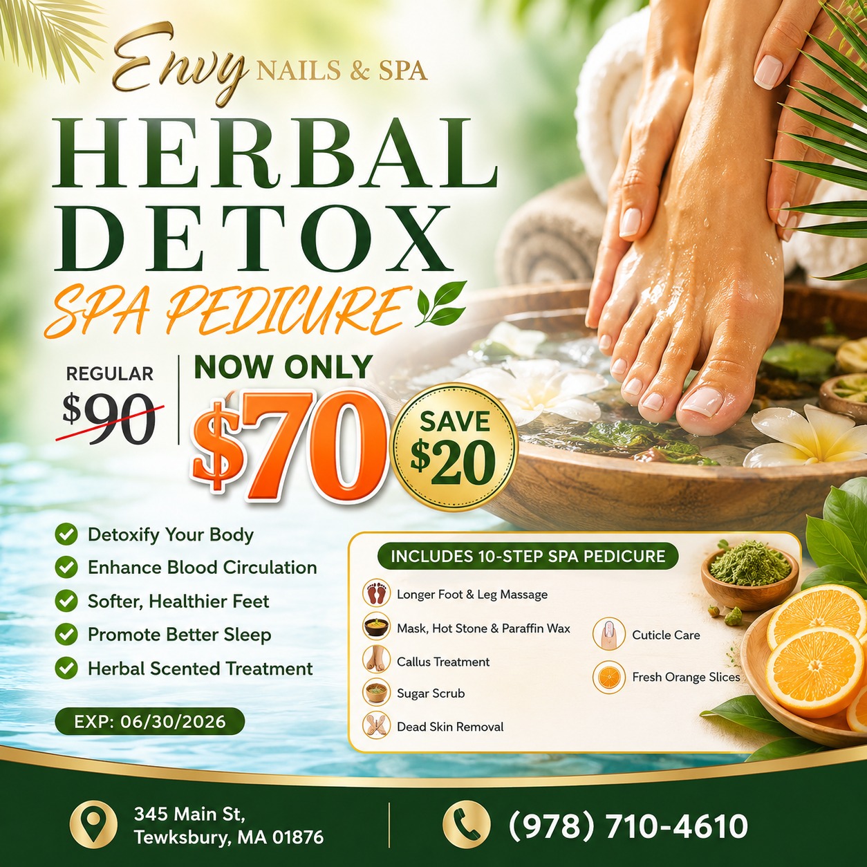 HERBAL DETOX SPA PEDICURE SPECIAL