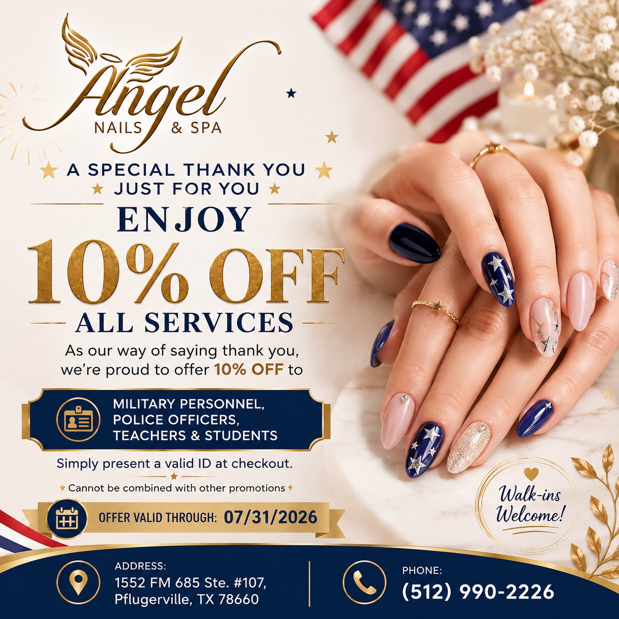 10% off all service