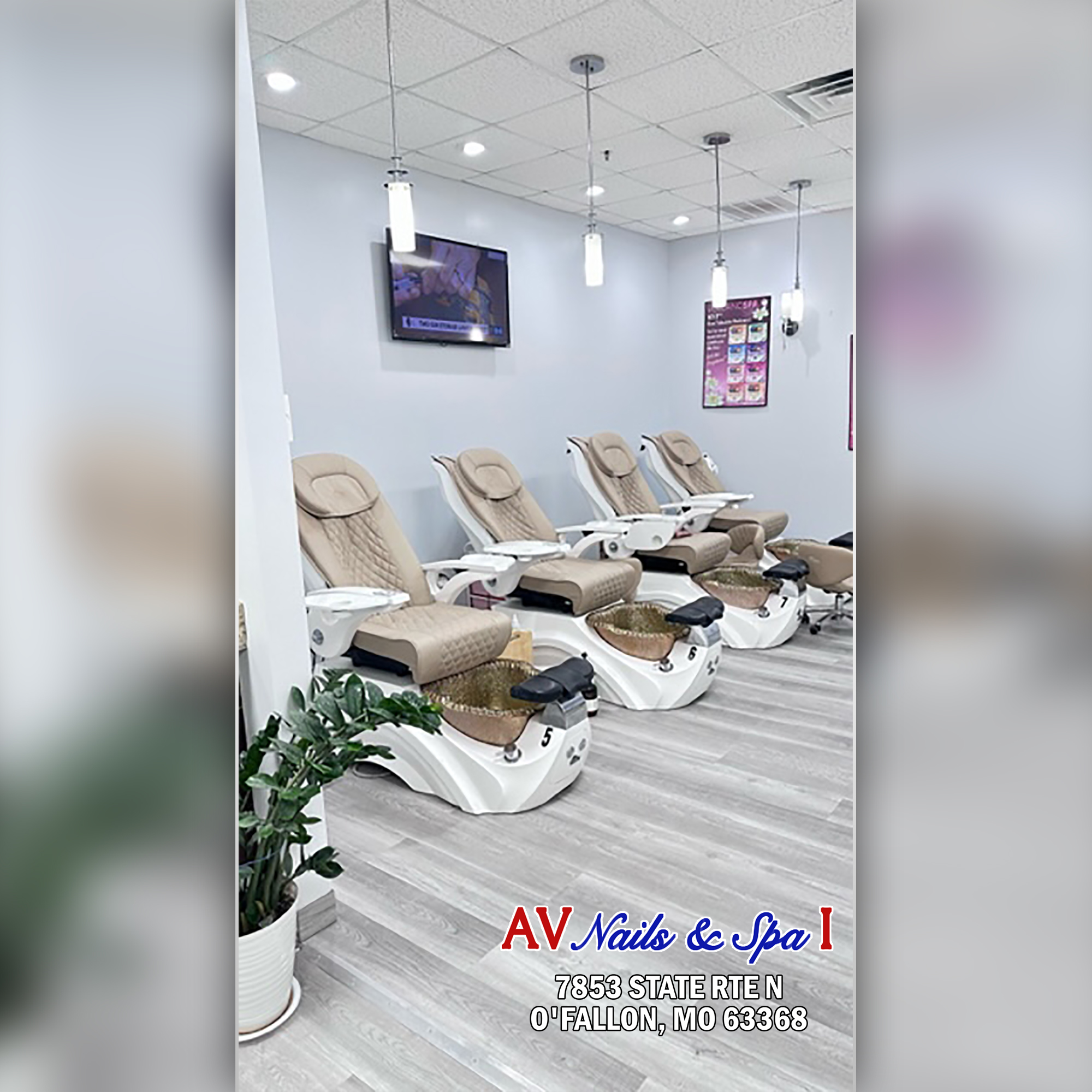AV Nails &amp; Spa #1 in O'Fallon, MO 63368 | Clean &amp; Friendly | Dardenne Town Square