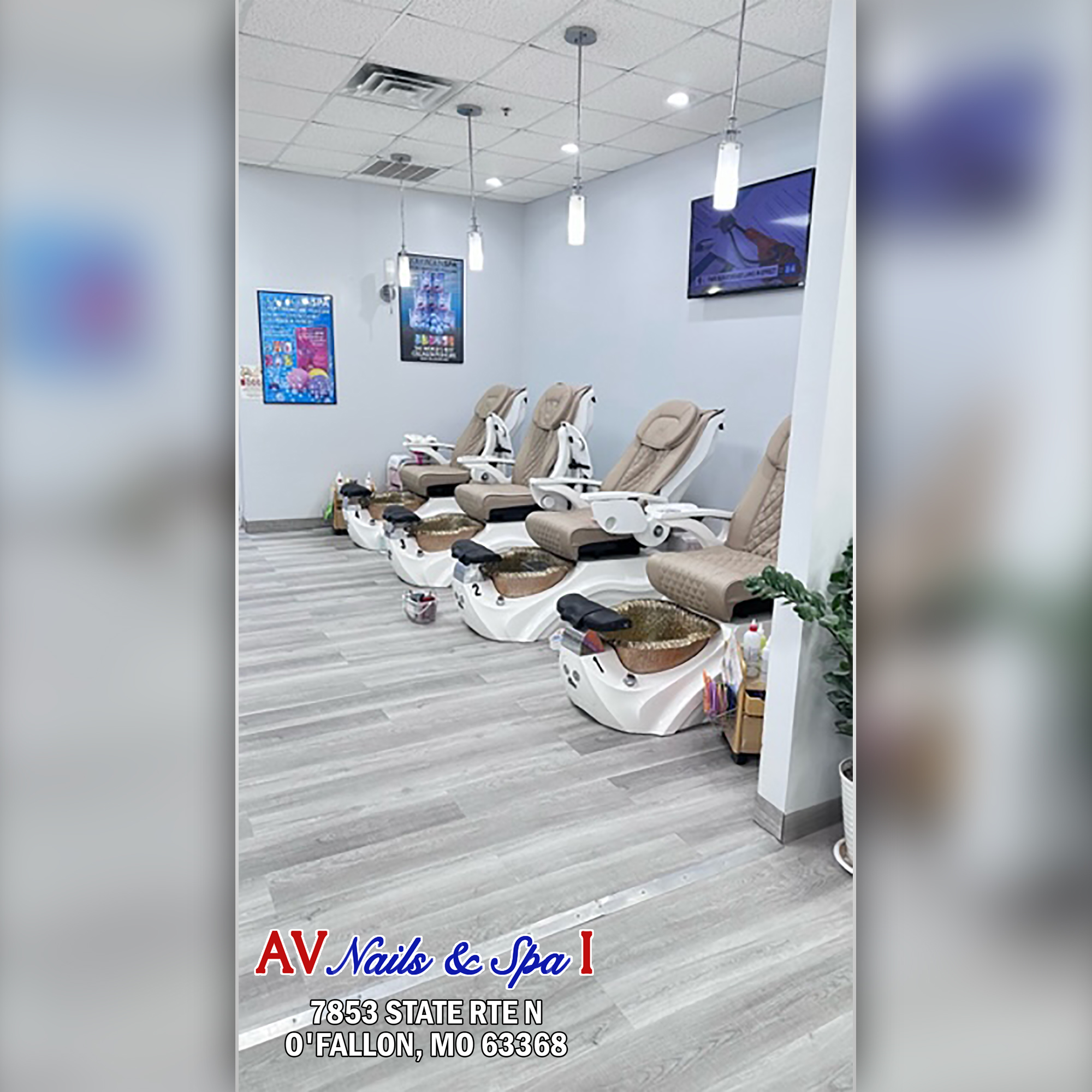 AV Nails &amp; Spa #1 in O'Fallon, MO 63368 | Clean &amp; Friendly | Dardenne Town Square