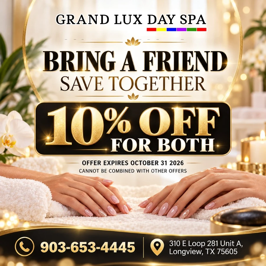 Bring a friend save together 10% off for both