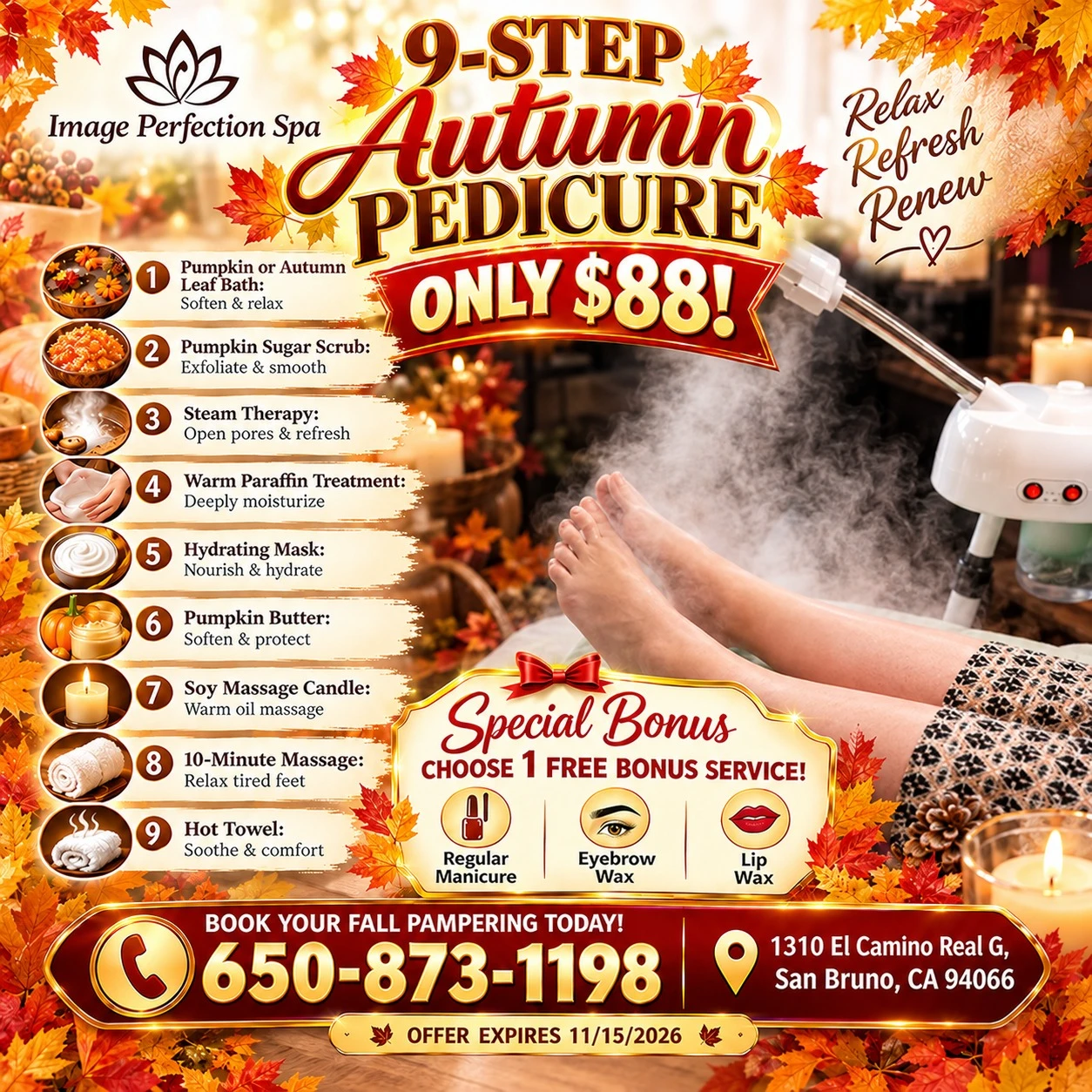 Autumn Pedicure