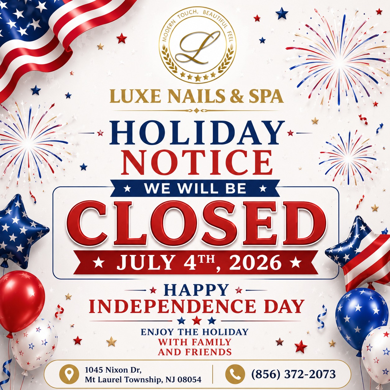 Holiday Notice