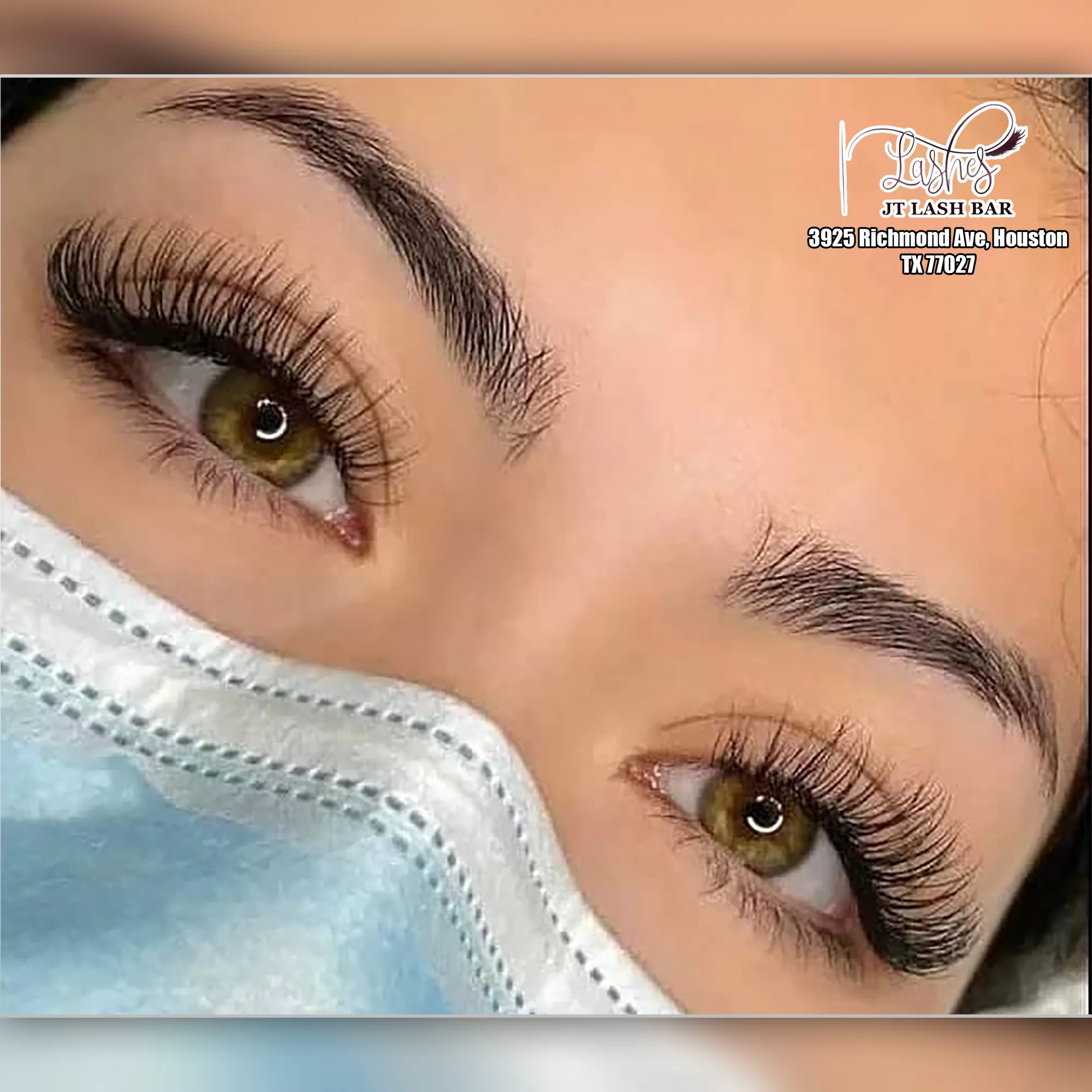 Eyelash extension by JT Lash Bar - beauty salon in Houston, TX 77027
