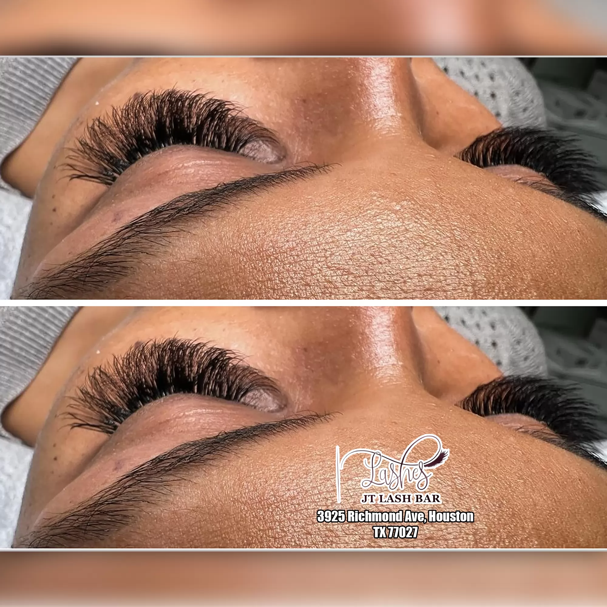 Eyelash extension by JT Lash Bar - beauty salon in Houston, TX 77027