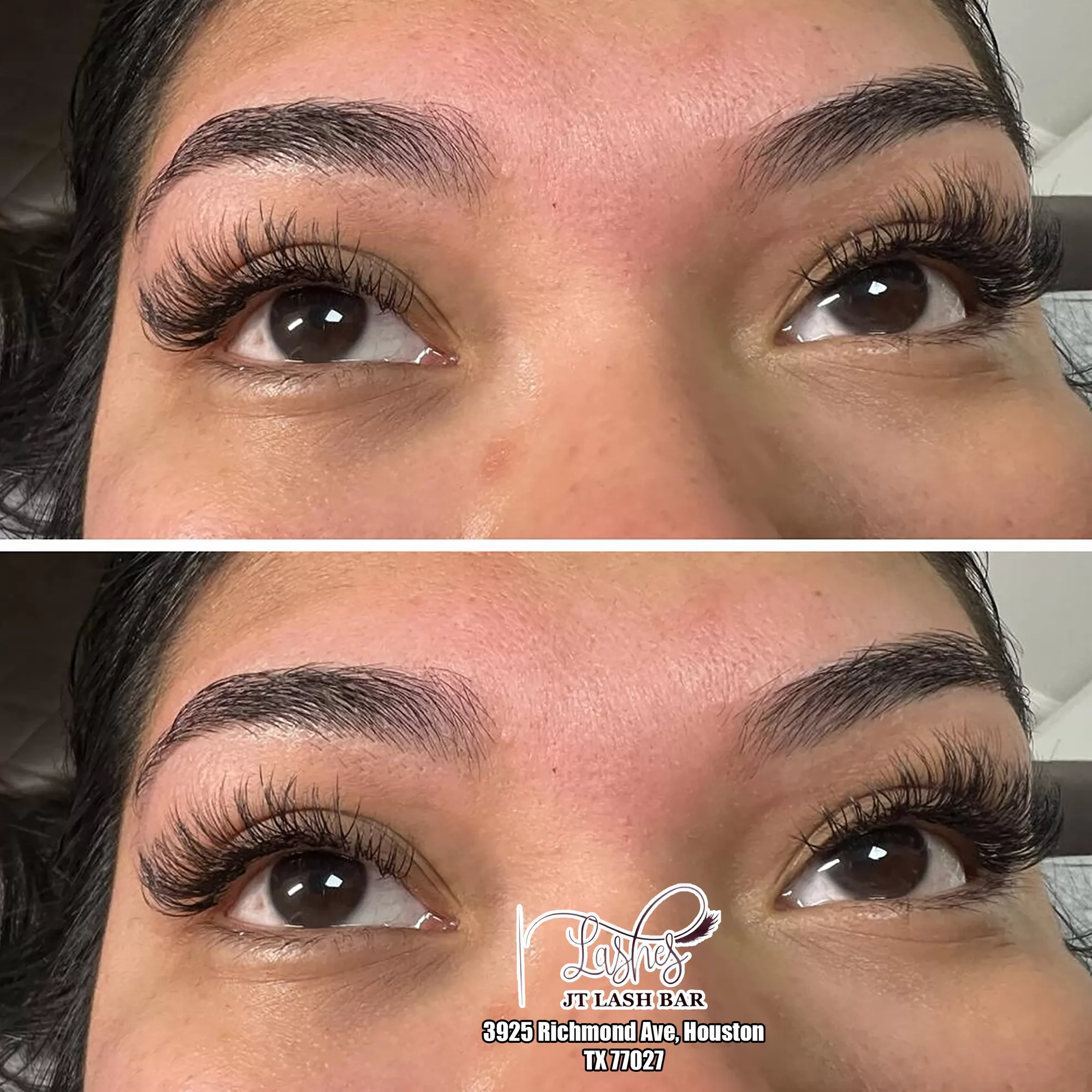 Eyelash extension by JT Lash Bar - beauty salon in Houston, TX 77027