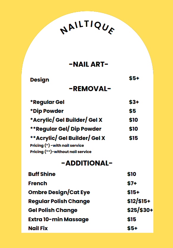 Nailtique Sierra Madre - Additional Services