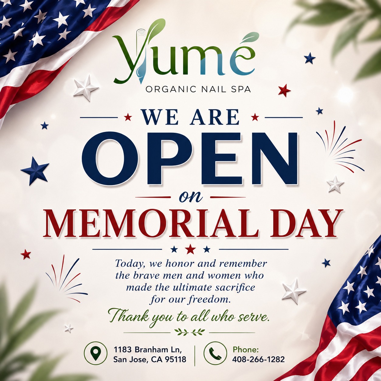 Memorial day notice