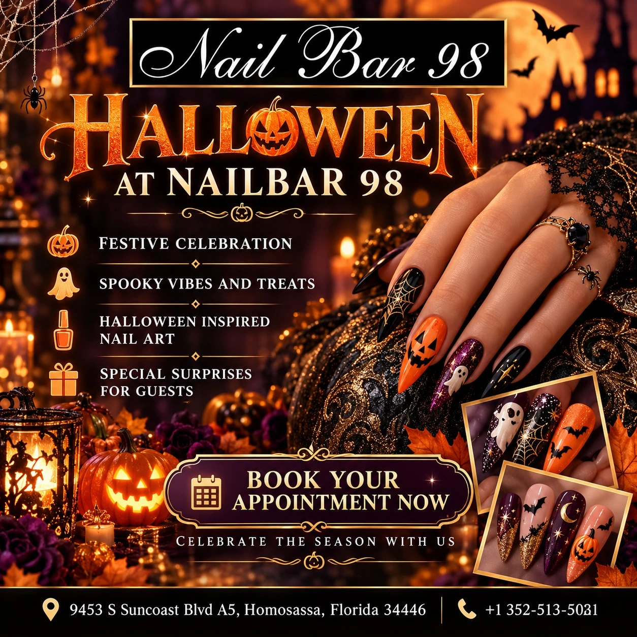 The spookiest season of the year has finally arrived at NailBar 98