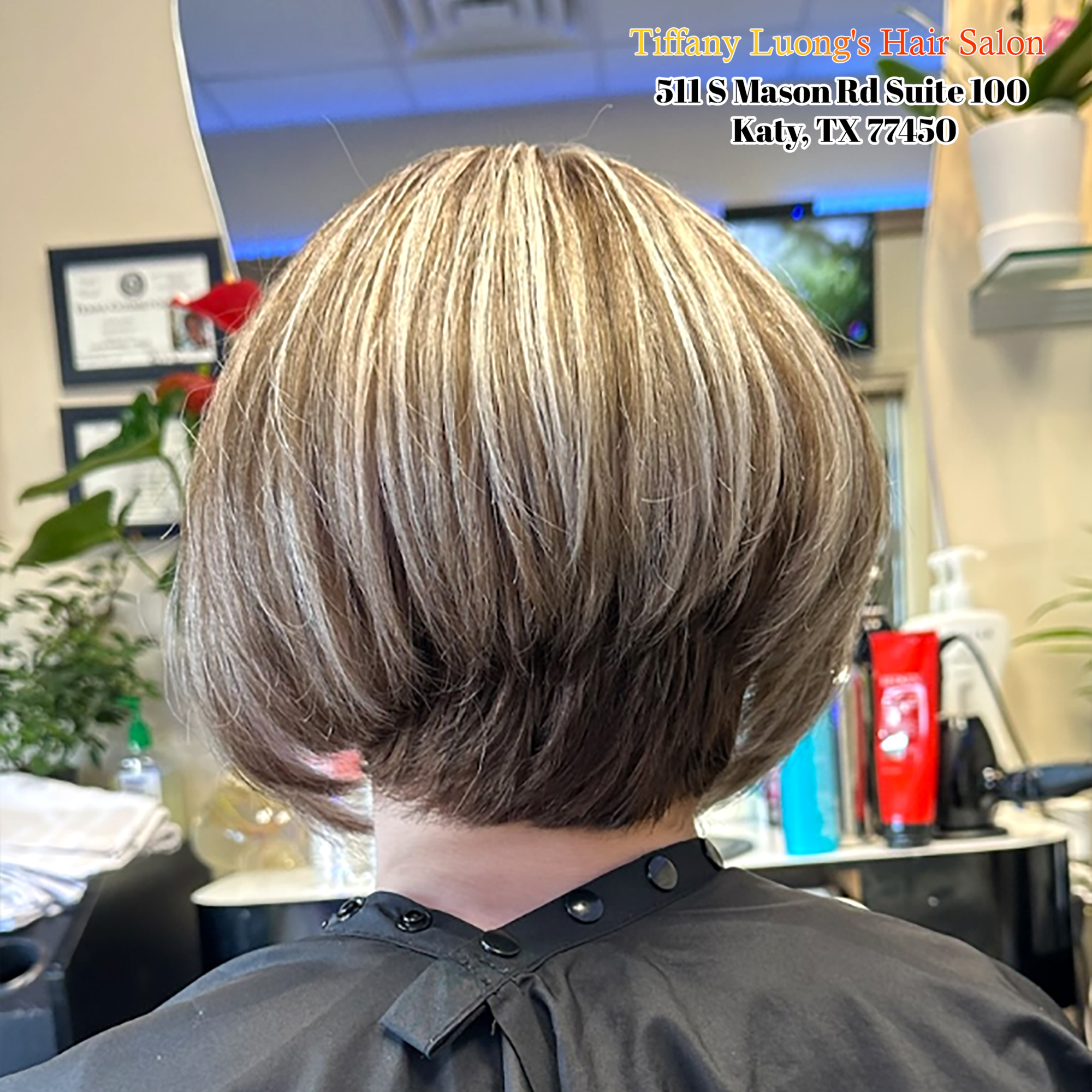 Bob style, short hair