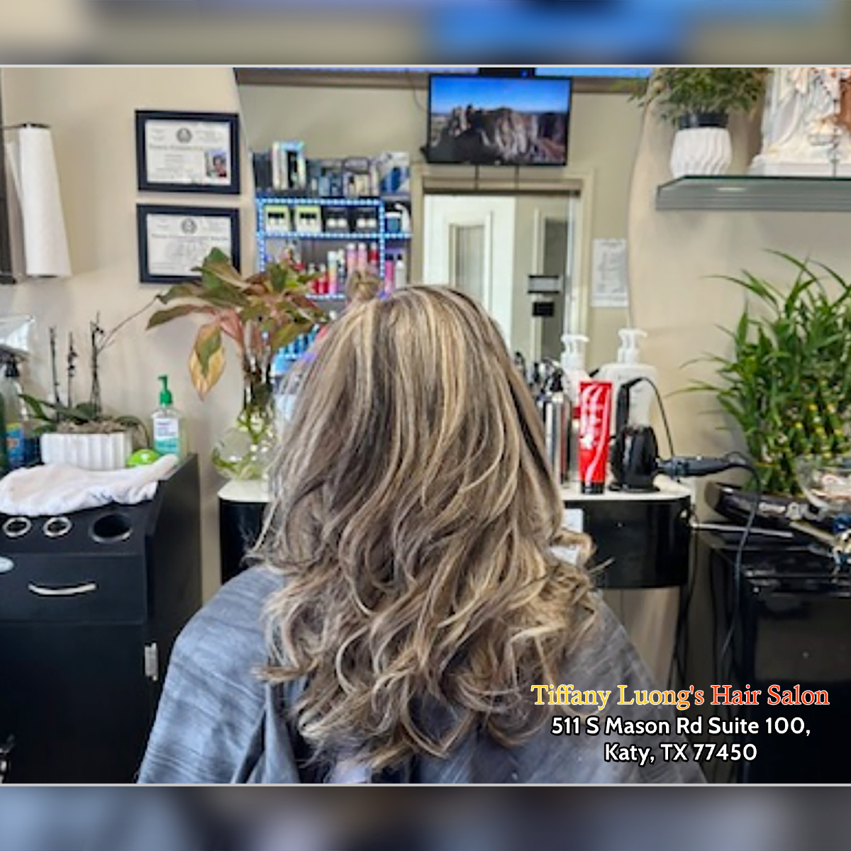Balayage hairstyling