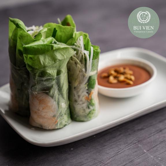 Discover the Delight of Vietnamese Spring Rolls (Gỏi cuốn) at Bui Vien Restaurant in Battersea, London