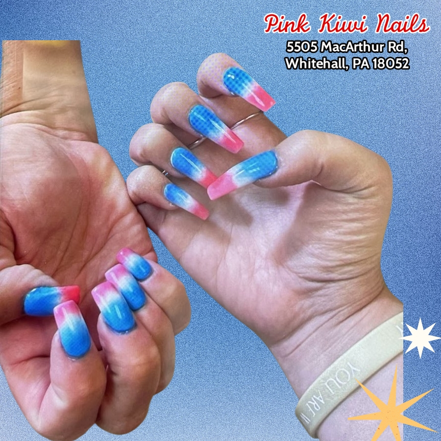 Pink Kiwi Nails