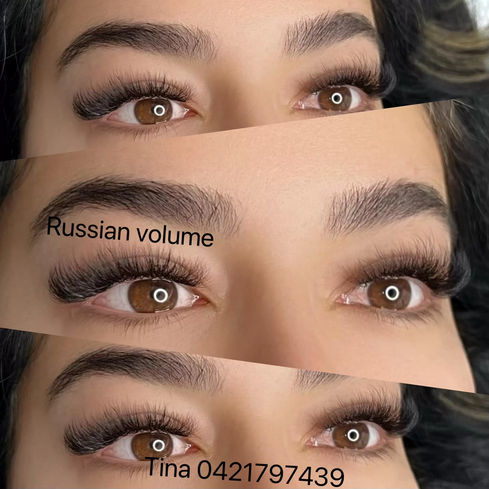 Pretty eyelash extensions