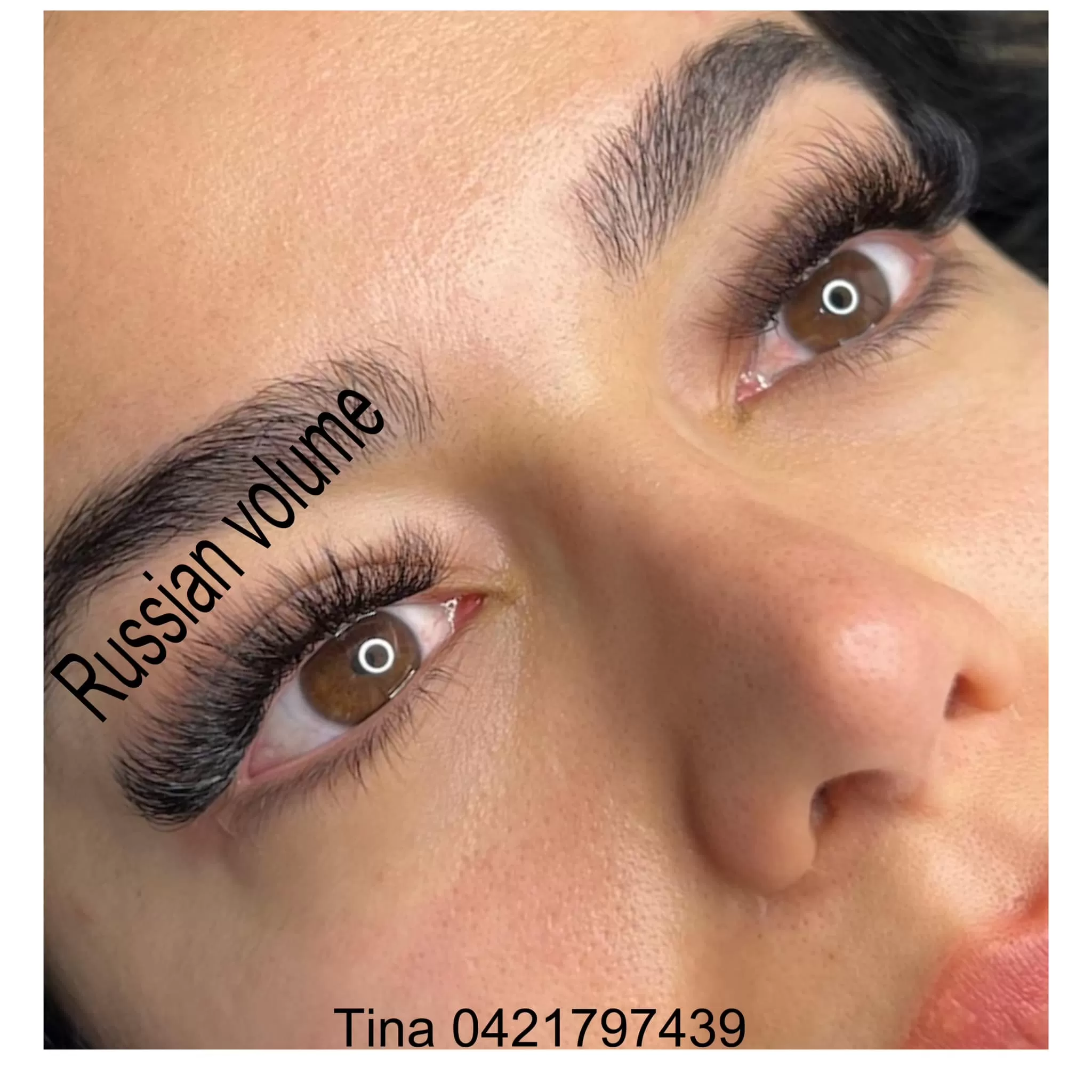 Pretty eyelash extensions