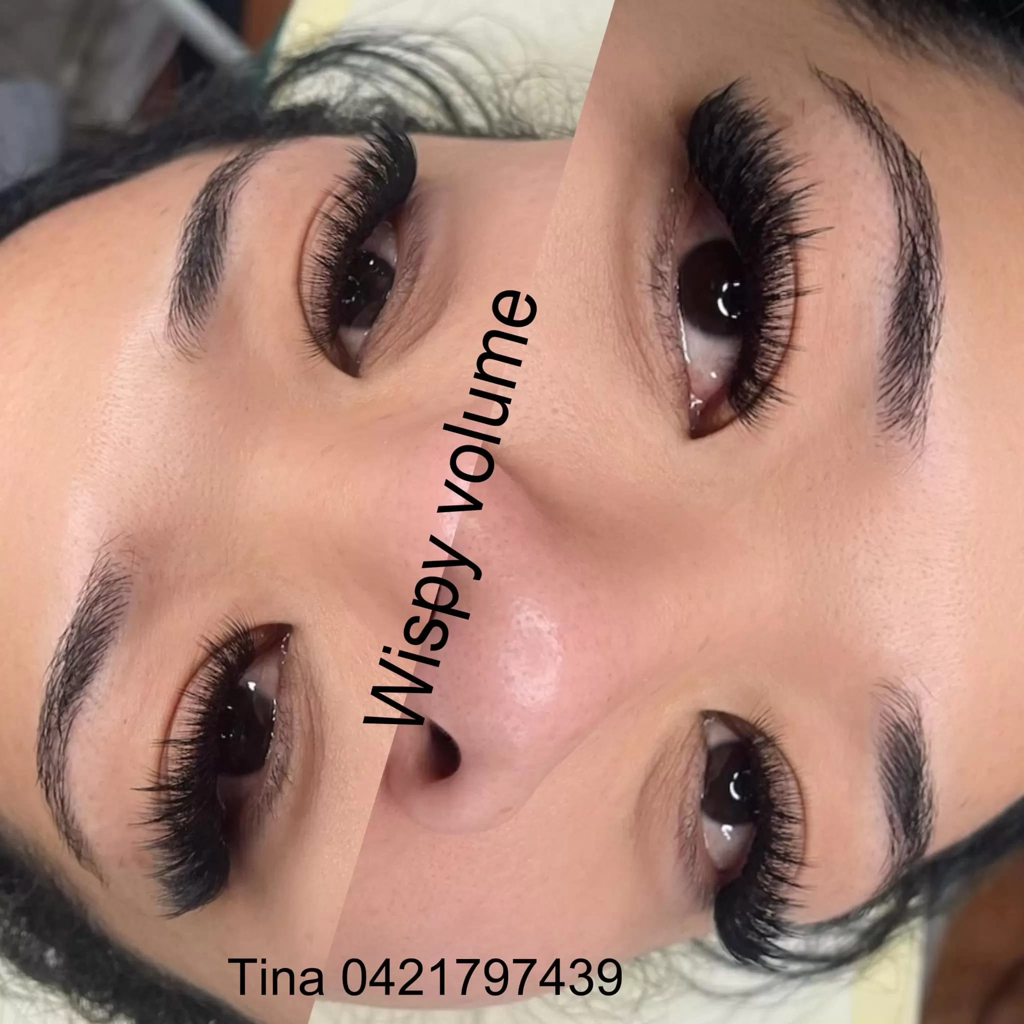 Pretty eyelash extensions