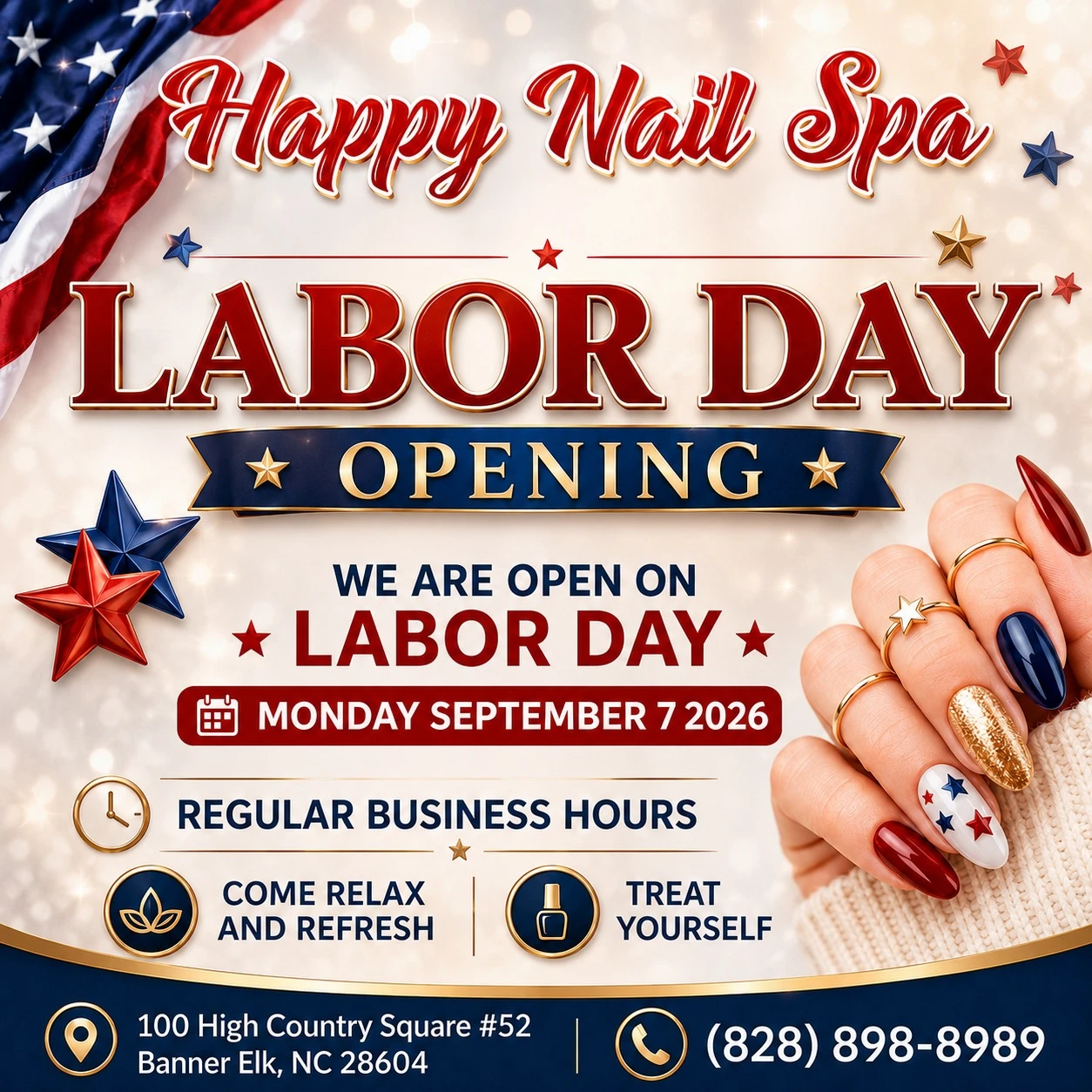 Labor Day Opening