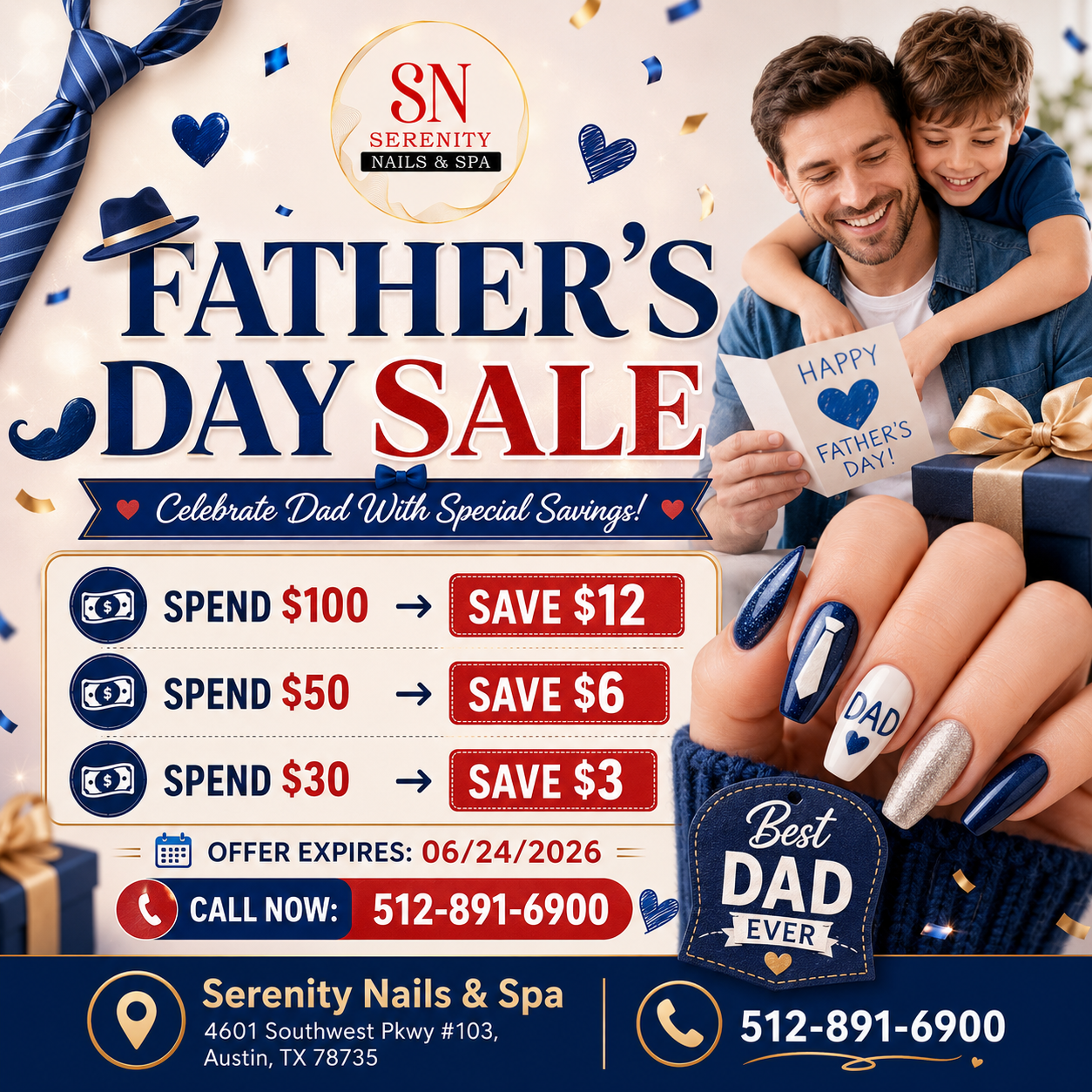 Sale Off Farther's Day