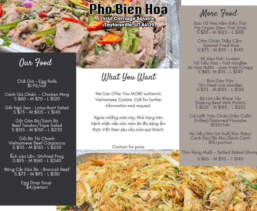 💡 Need a custom menu? We accept special requests for a wide variety of authentic Vietnamese dishes! Call us for custom catering inquiries.