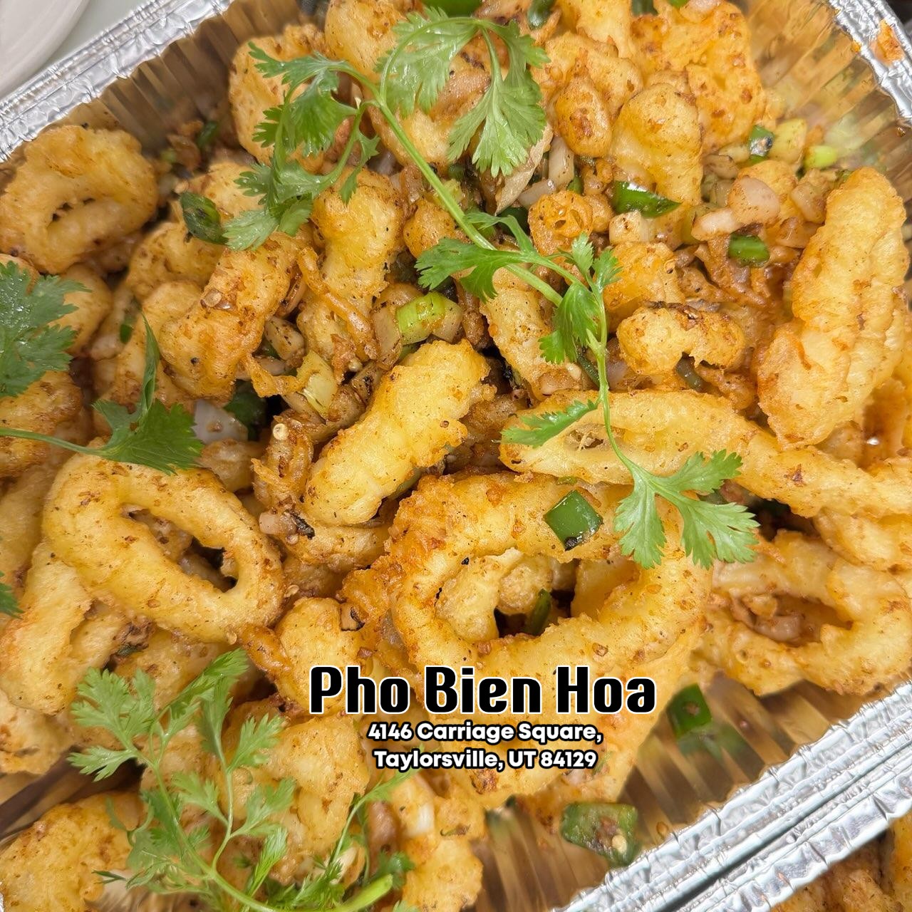 Salt baked calamari