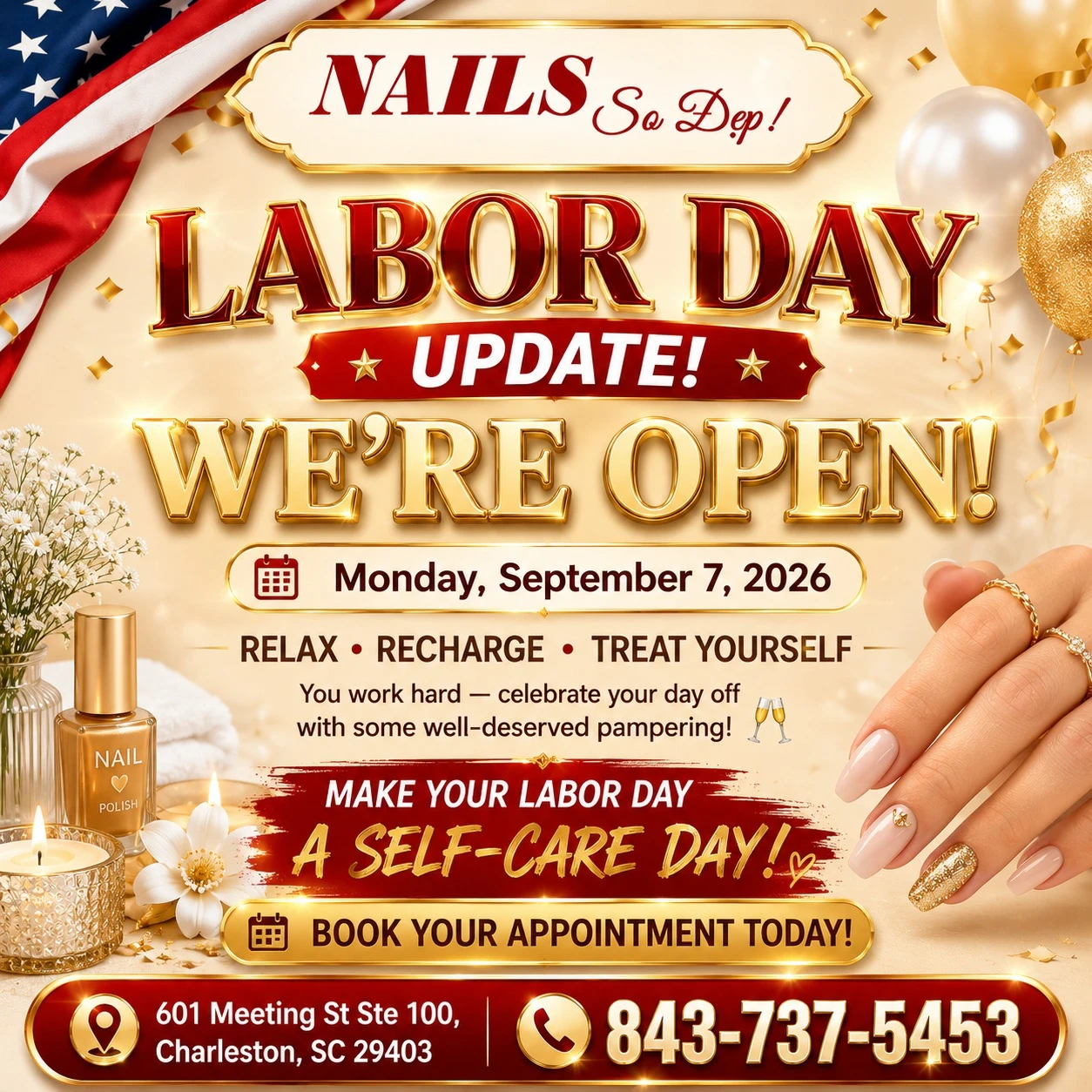 Labor Day - We're open