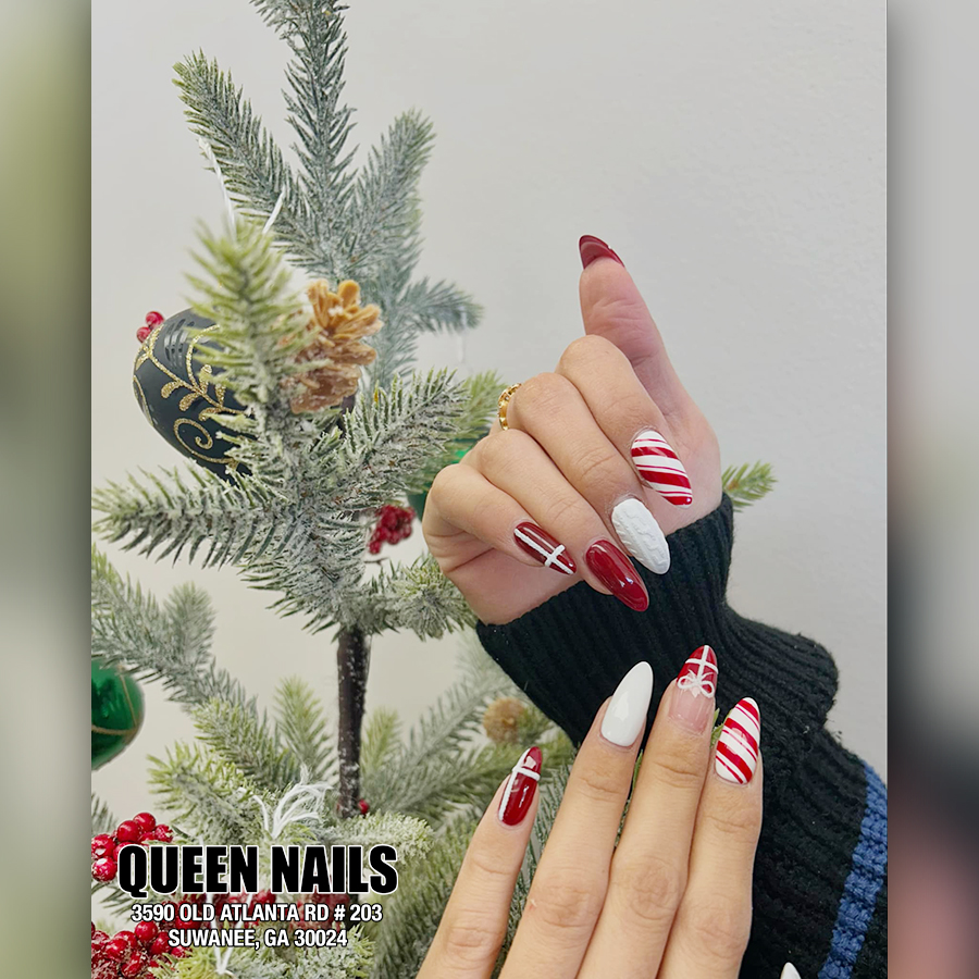 Latest Trends in Christmas Nail Designs in 2024 in Suwanee, GA 30024