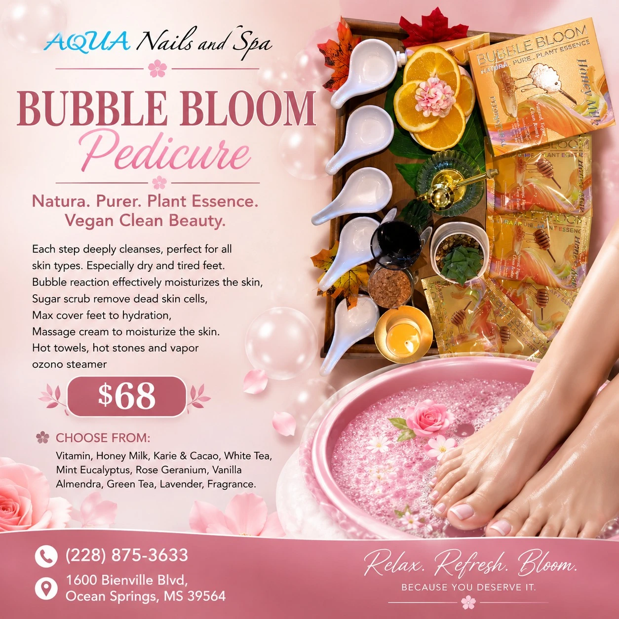 Bubble Bloom Pedicure