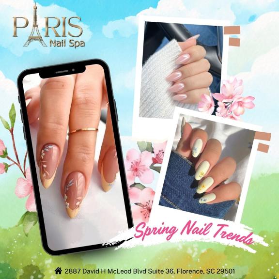 Fresh and Fabulous: Spring Nail Ideas from Paris Nail Spa in Florence, SC 29501