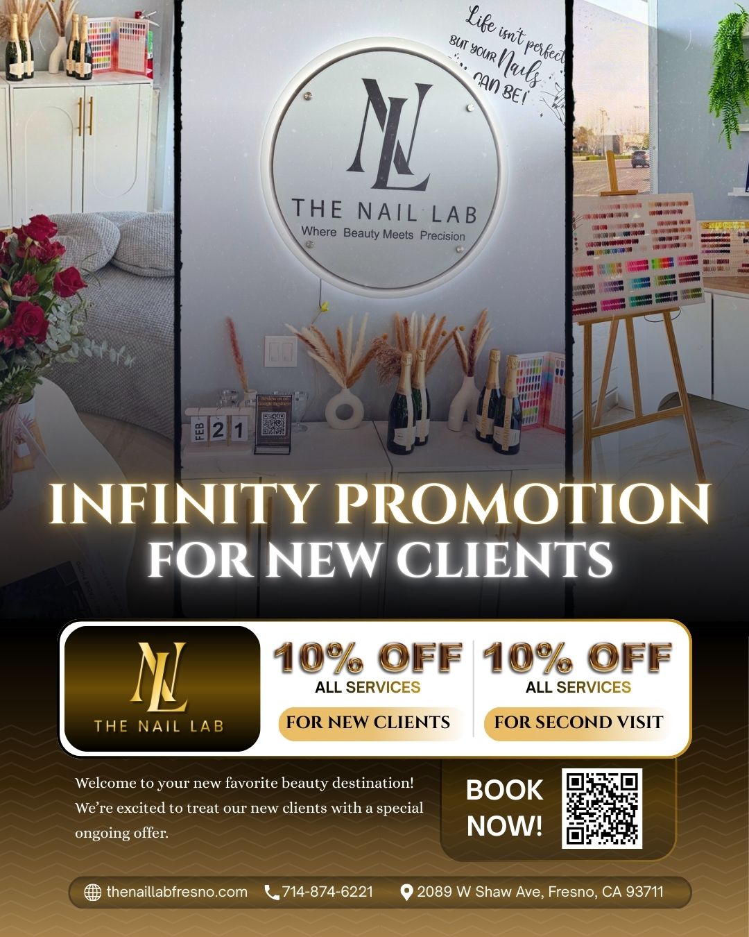 10% OFF All services for NEW clients, or Second Visit