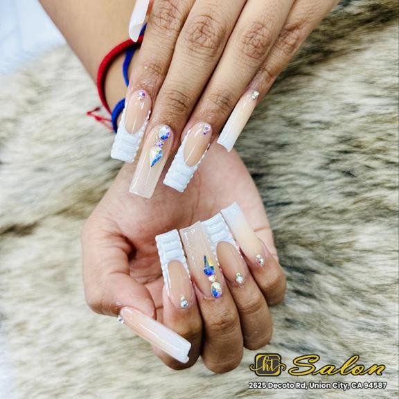 Elevate your look with the perfect nail design at HT Salon in Union City, CA 94587