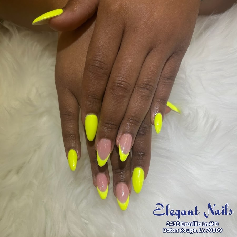 Trendy nail design by Elegant Nails