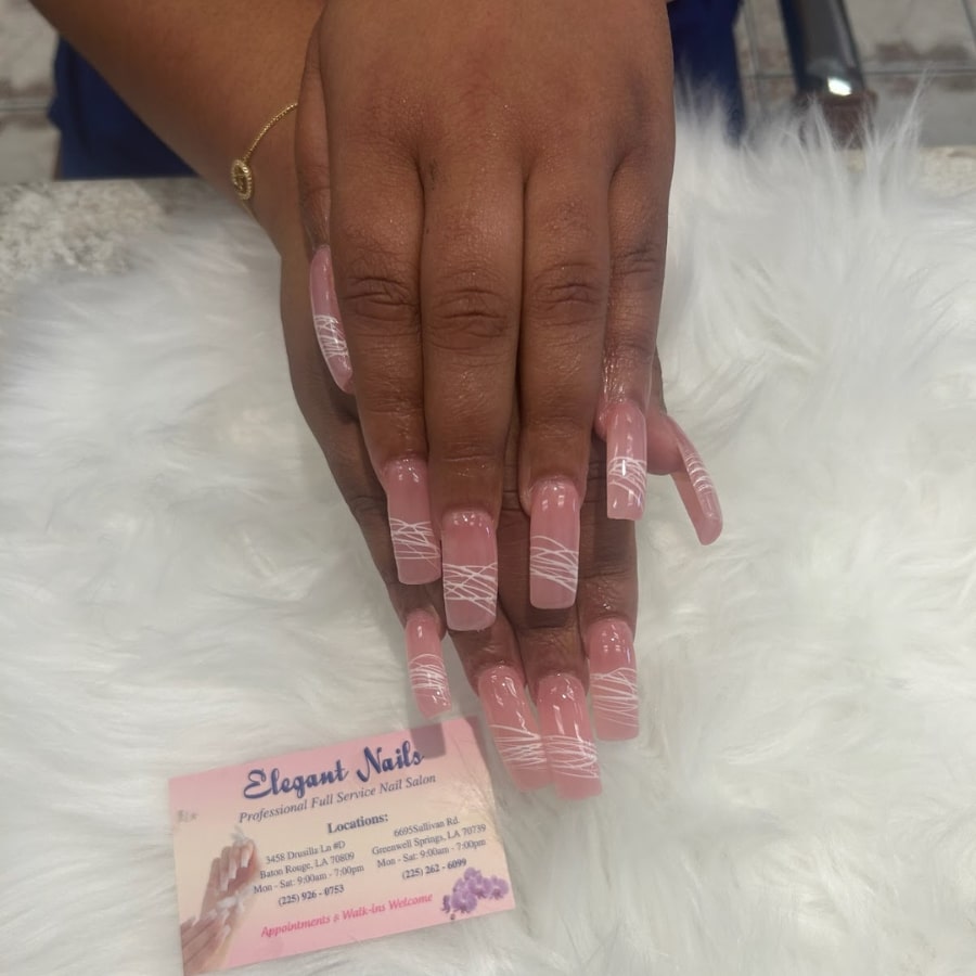 Trendy nail design by Elegant Nails